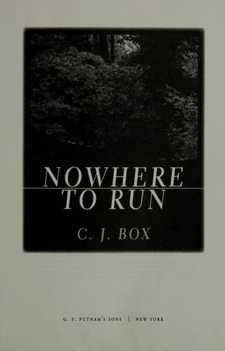 Tapa de Nowhere to run
