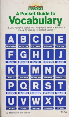 Tapa de A pocket guide to vocabulary