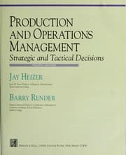Tapa de Production and operations management