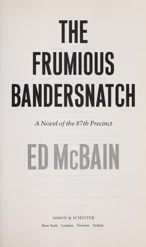 Tapa de The frumious bandersnatch