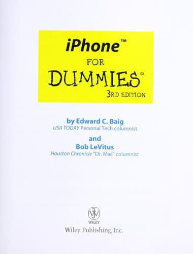 Tapa de iPhone for dummies