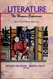 Tapa de Literature, the human experience. Shorter Fifth Edition with Essays