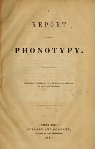Tapa de A report upon phonotypy
