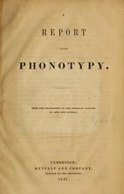 Tapa de A report upon phonotypy
