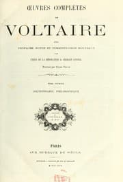 Tapa de Oeuvres complètes de Voltaire