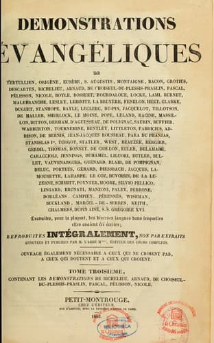 Tapa de Démonstrations évangéliques