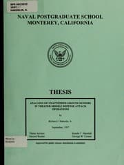 Tapa de Analysis of unattended ground sensors in theater Missile Defense Attack Operations