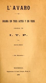 Tapa de L'avaro