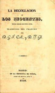 Tapa de La degollación de los inocentes
