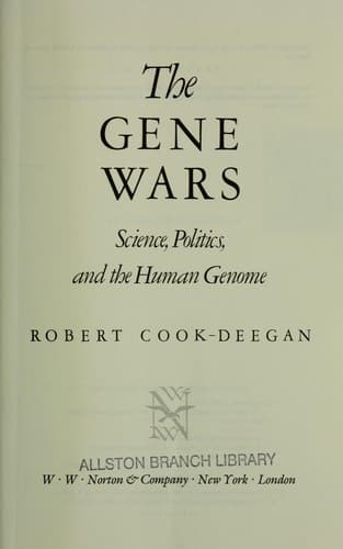 Tapa de The gene wars