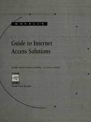 Tapa de Novell's guide to Internet access solutions