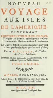 Tapa de Nouveau voyage aux isles de l'Amérique ...