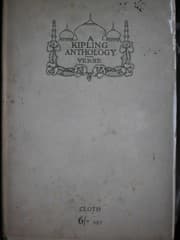 Tapa de A  Kipling anthology:Verse