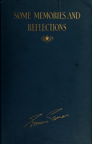 Tapa de Some memories and reflections