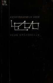 Tapa de Conversations with Igor Stravinsky