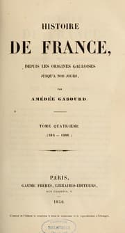 Tapa de Histoire de France, depuis les origines gauloises jusqu'à nos jours