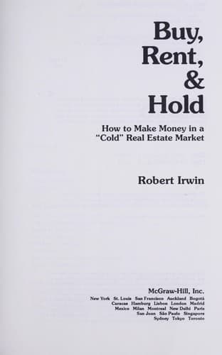 Tapa de Buy, rent, & hold