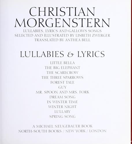 Tapa de Christian Morgenstern