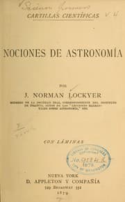 Tapa de Nociones de astronomía