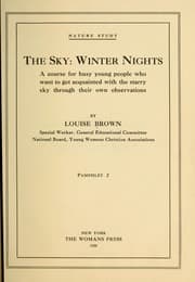 Tapa de The sky: winter nights
