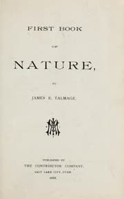 Tapa de First book of nature