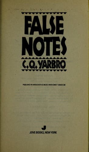 Tapa de False Notes