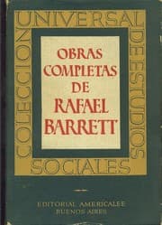 Tapa de Obras completas de Rafael Barrett ..