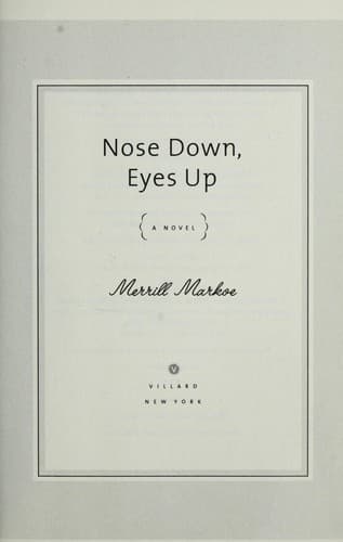 Tapa de Nose down, eyes up