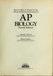 Tapa de Barron's how to prepare for the advanced placement examination AP biology