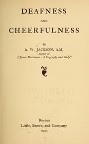 Tapa de Deafness and cheerfulness