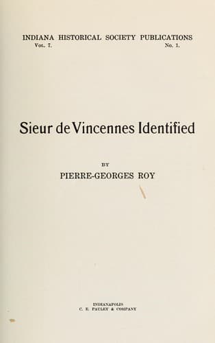 Tapa de Sieur de Vincennes identified