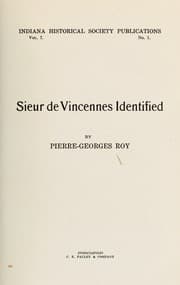 Tapa de Sieur de Vincennes identified