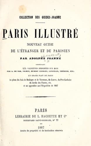 Tapa de Paris illustré