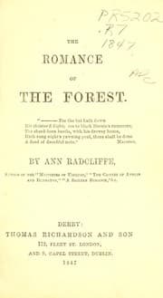 Tapa de The romance of the forest