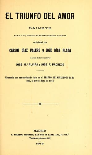 Tapa de El triunfo del amor