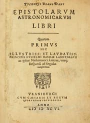 Tapa de Tychonis Brahe Dani Epistolarvm astronomicarvm libri