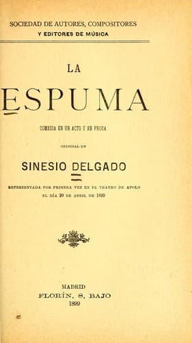 Tapa de La espuma