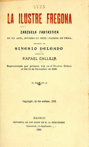 Tapa de La ilustre fregona