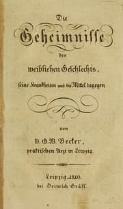 Tapa de Die Geheimnisse des weiblichen Geschlechts, seine Krankheiten und die Mittel dagegen