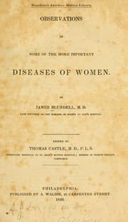 Tapa de Observations on some of the more important diseases of women