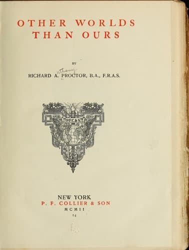 Tapa de Other worlds than ours