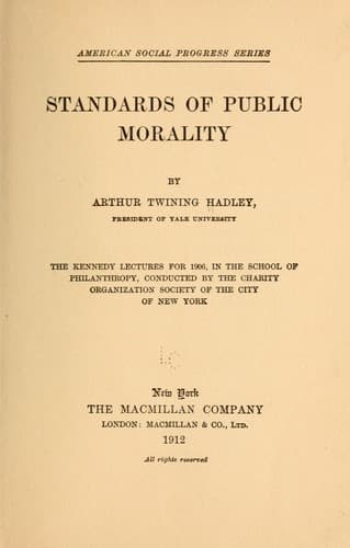 Tapa de Standards of public morality