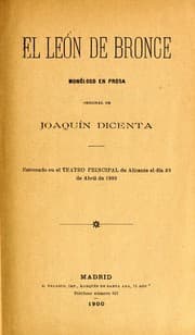 Tapa de El león de bronce