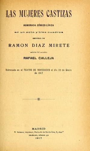 Tapa de Las mujeres castizas