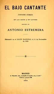 Tapa de El bajo cantante