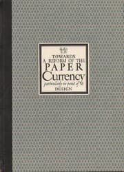 Tapa de Towards a reform of the paper currency, particularly in point of its design