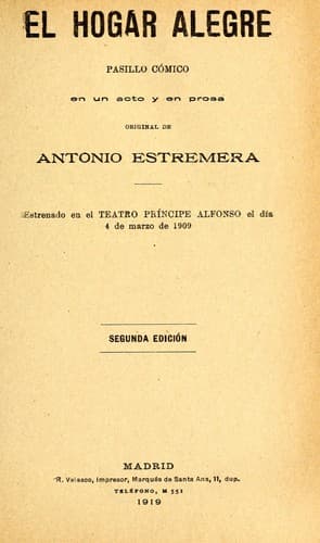 Tapa de El hogar alegre