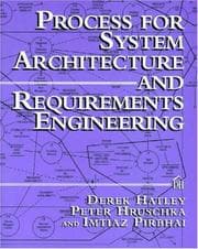 Tapa de Process for system architecture and requirements engineering