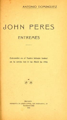 Tapa de John Peres