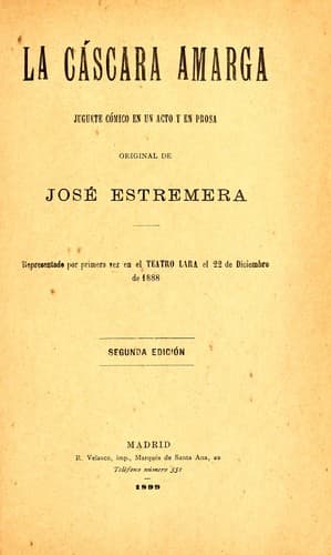 Tapa de La cáscara amarga